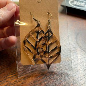 Faux Leather Earrings